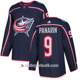 Män Ishockey Columbus Blue Jacket Tröjas Artemi Panarin 9 Adidas 2017-2018 Marinblå Authentic